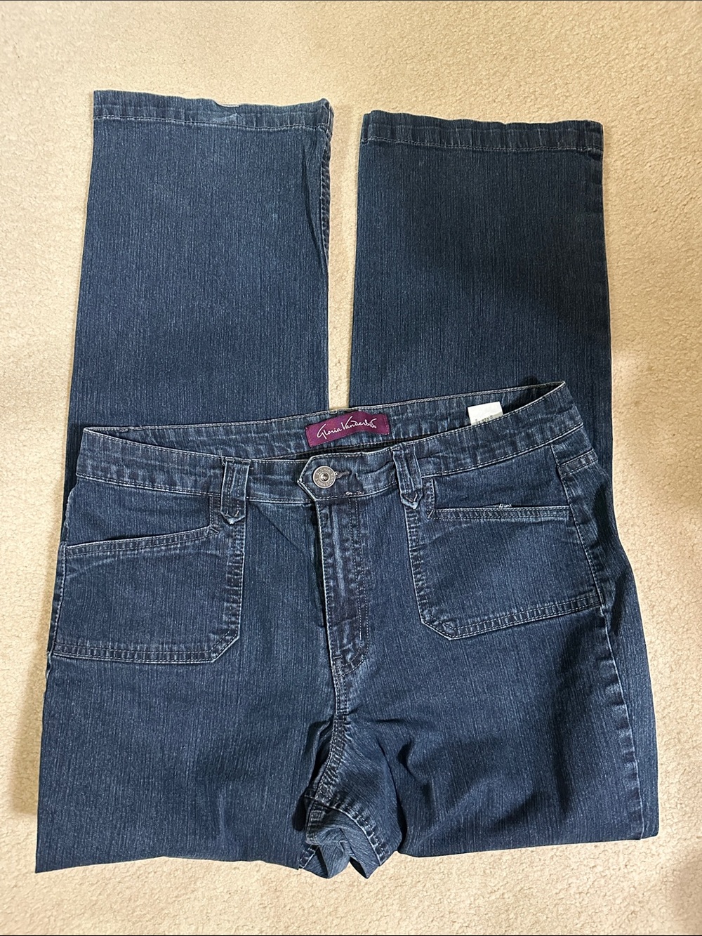 Gloria Vanderbilt Dark Indigo Straight Leg Jeans